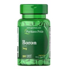 Puritan's Pride Boron 3 mg 100 таб Другие минералы