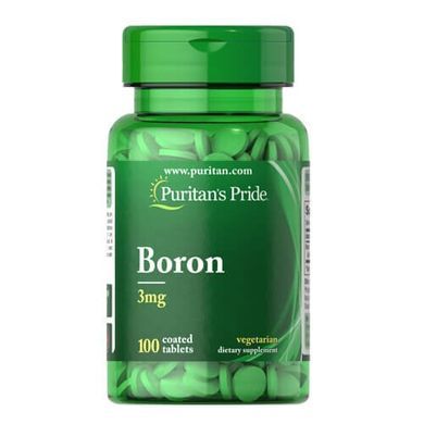 Puritan's Pride Boron 3 mg 100 табл Інші мінерали