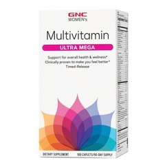GNC Women's Ultra Mega 180 капсул Витамины для женщин