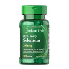 Puritan's Pride Selenium 200 mcg 100 таблеток Селен