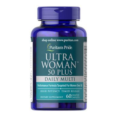 Puritan's Pride Ultra Woman 50 Plus Multi-Vitamin 60 таблеток Витамины для женщин