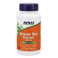 NOW Green Tea 400 mg 100 капсул Экстракт зеленого чая