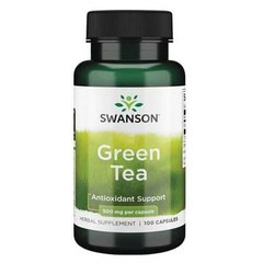 Swanson Green Tea 500 mg 100 капсул Экстракт зеленого чая
