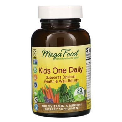 MegaFood Kids One Daily 30 табл Комплекс мультивітамінів для дітей
